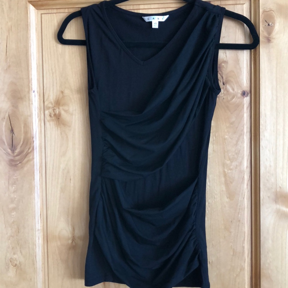 CABI black criss/cross mesh tank